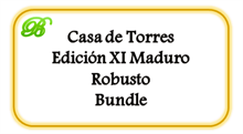 Casa de Torres Edición XI Maduro Robusto [Begrænset], 20 stk. (UDSOLGT - Kan ikke skaffes længere)