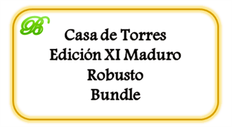 Casa de Torres Edición XI Maduro Robusto [Begrænset], 20 stk. (UDSOLGT - Kan ikke købes længere)