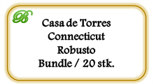 Casa de Torres Connecticut Robusto, Bundle 20 stk. (65,50 DKK pr. stk.)