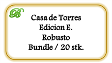 Casa de Torres Edicion E. Robusto, Bundle 20 stk. (64,00 DKK pr. stk.)