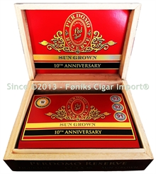 Cigarkasse - Perdomo Reserve 10th Anniversary Box-Pressed SG Figurado (20,10 -> 19,40 x 15,30 x 7,40) [Kan ikke skaffes længere]
