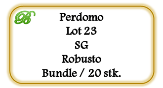 Perdomo LOT 23 SG Robusto, Bundle 20 stk. (76,00 DKK pr. stk.)