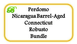 Perdomo Nicaragua Barrel-Aged Connecticut Robusto, 24 stk. (UDSOLGT)