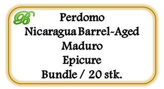 Perdomo Nicaragua Barrel-Aged Maduro Epicure, Bundle 20 stk. (UDSOLGT)