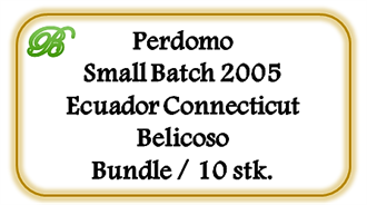 Perdomo Small Batch 2005 Ecuador Connecticut Belicoso, 10 stk. (UDSOLGT) [Kan ikke skaffes længere]