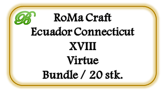 RoMa Craft Ecuador Connecticut XVIII Virtue, Bundle 20 stk. (74,00 DKK pr. stk.)