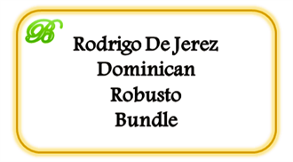 Rodrigo De Jerez Dominican Robusto, 25 stk. (UDSOLGT - Kan ikke skaffes længere)